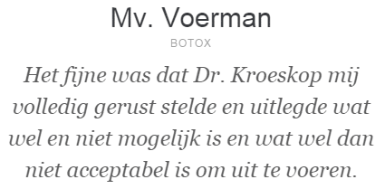 Annebethkroeskop - Botox Amsterdam